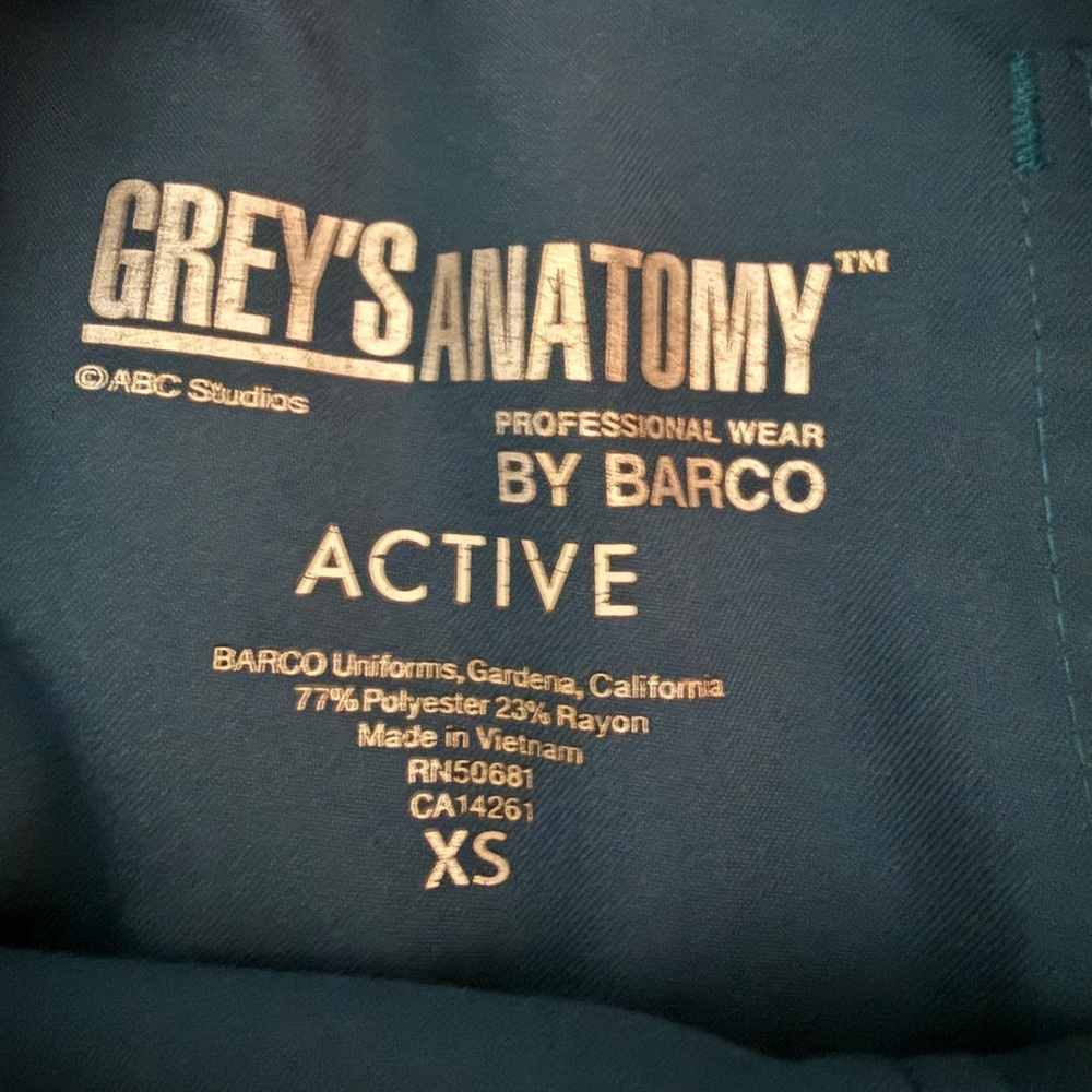 Grey’s Anatomy Teal Scrub Set, XS. Used. - Picture 4 of 14